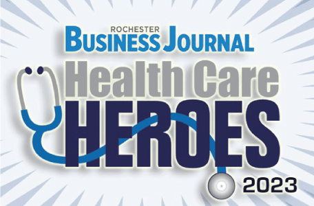 rochester business journal healthcare heroes 2023 logo